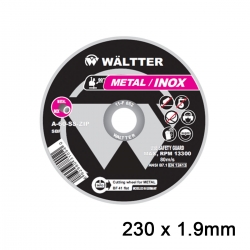 Δίσκοι Κοπής Σιδήρου / INOX 230x1.9mm WALTTER - 2301922