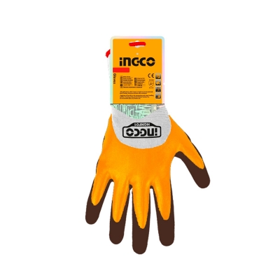 Γάντια Διπλής Επικάλυψης Νιτριλίου XL INGCO