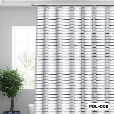 Κουρτίνα Μπάνιου Ύφασμα Polyester 180x200cm Viosarp - 5206753016380