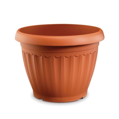 Γλάστρα Στρόγγυλη Corfu 50 Terracotta Plastona - 101346